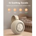 Afuosy White Noise Sound Machine with Voice Recording, 16 Soothing Sounds Portable Sound Machine, Night Light, Timer, Powered by USB-C Sound Machine for Baby, Adults, Office, Nursery, Fathers Day Gift